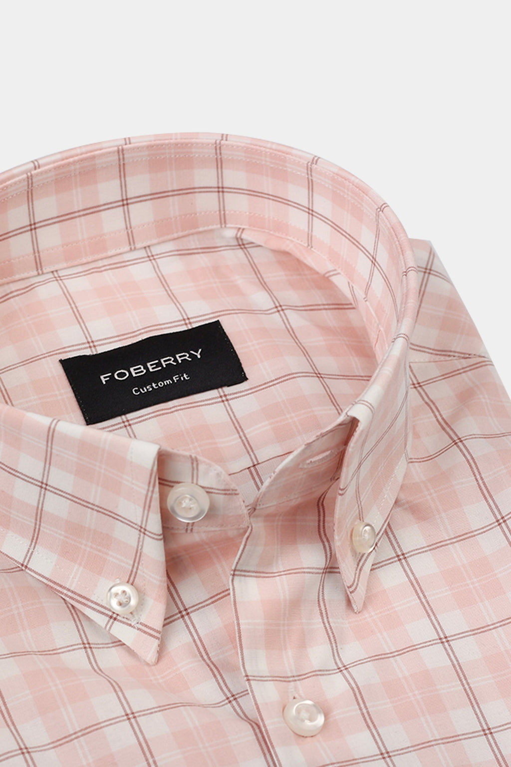 Peach Pink Madras Shirt