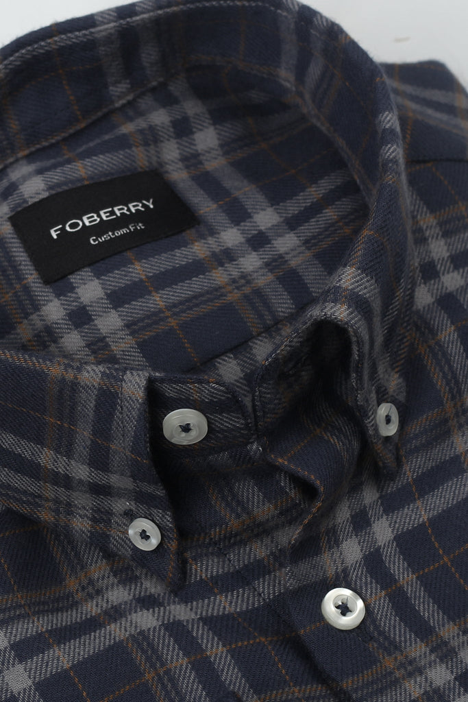 Aegon Mustard Tartan Winter Flannel Shirt