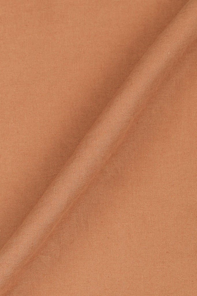 Woody Brown Italian Linen Shirt