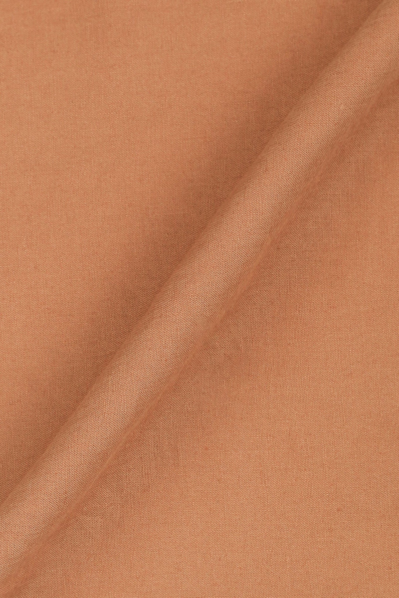 Woody Brown Italian Linen Shirt