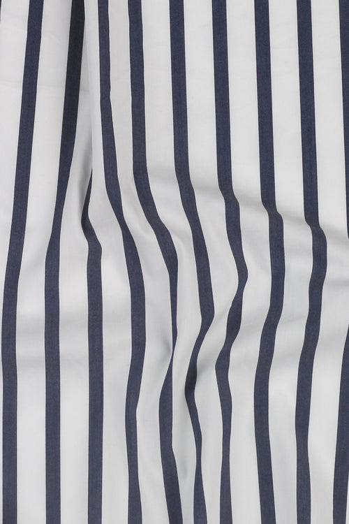 Bold Midnight Blue Striped