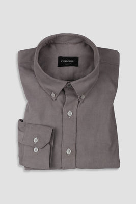 French Grey Corduroy Shirt - Foberry USA