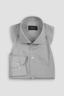 Slate Grey Featherweight Italian Linen Shirt