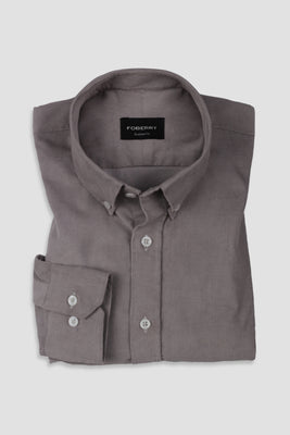 French Grey Corduroy Shirt - Foberry USA