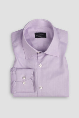 Egyptian Lilac Herringbone Shirt