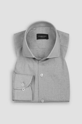 Slate Grey Featherweight Italian Linen Shirt
