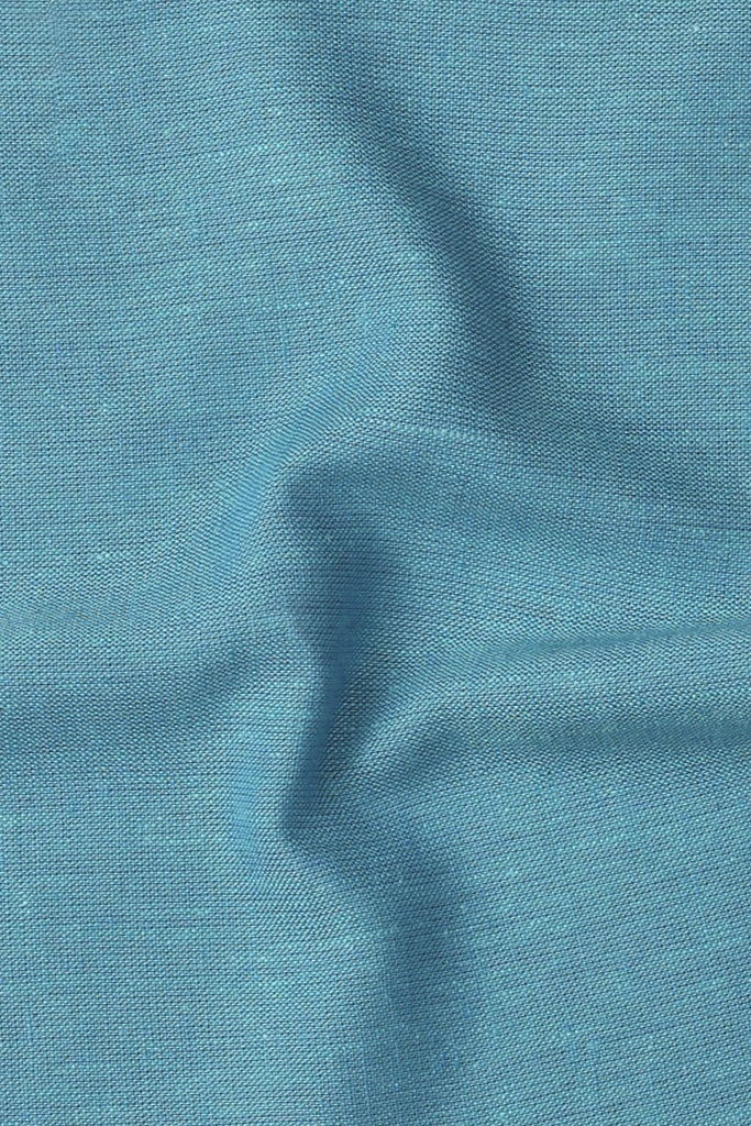 Cerulean Blue Irish linen