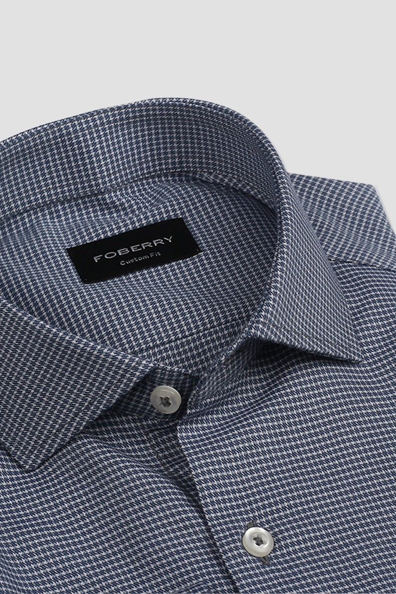 Persian Blue Checkered Shirt