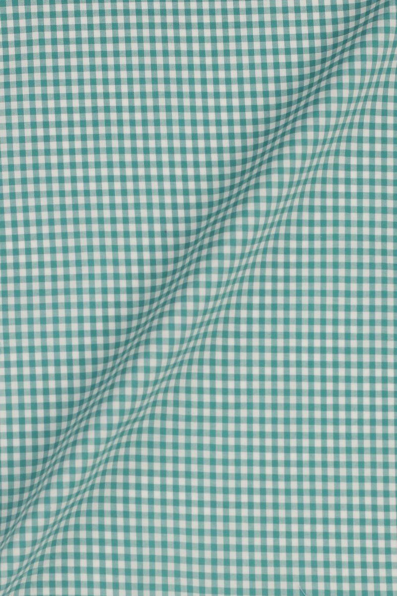 Teal Green Gingham Shirt