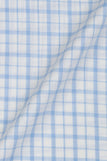 Sky Blue Tartan Linen