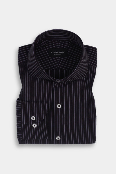 Indigo Chalk Striped Shirt