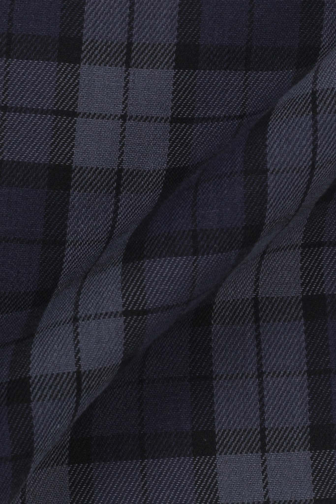 Muave Blue Tartan Winter Flannel Shirt