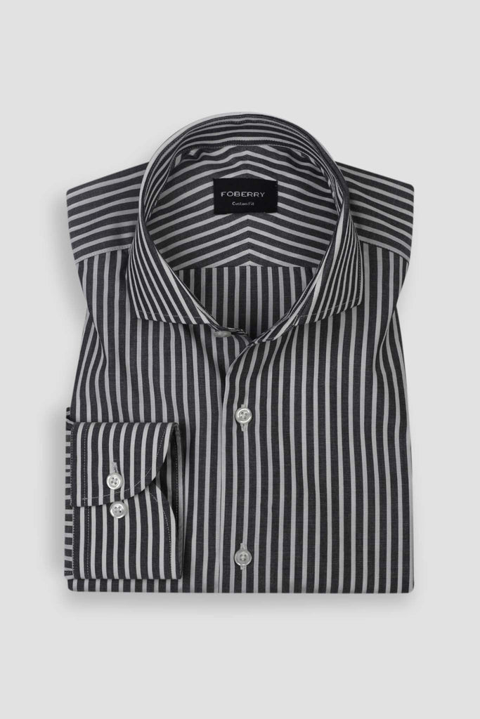 Soft Charcoal Bengal Stripe Shirt