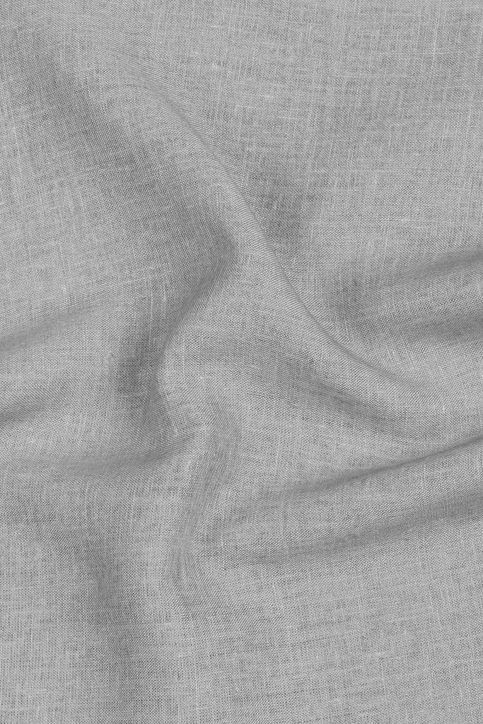Slate Grey Featherweight Italian Linen Shirt