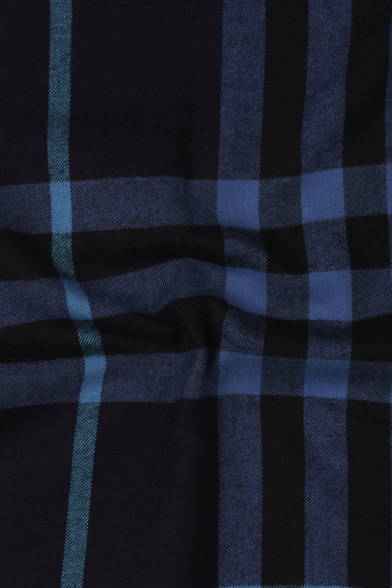 Dual Blue Plaid Winter Flannel Shirt