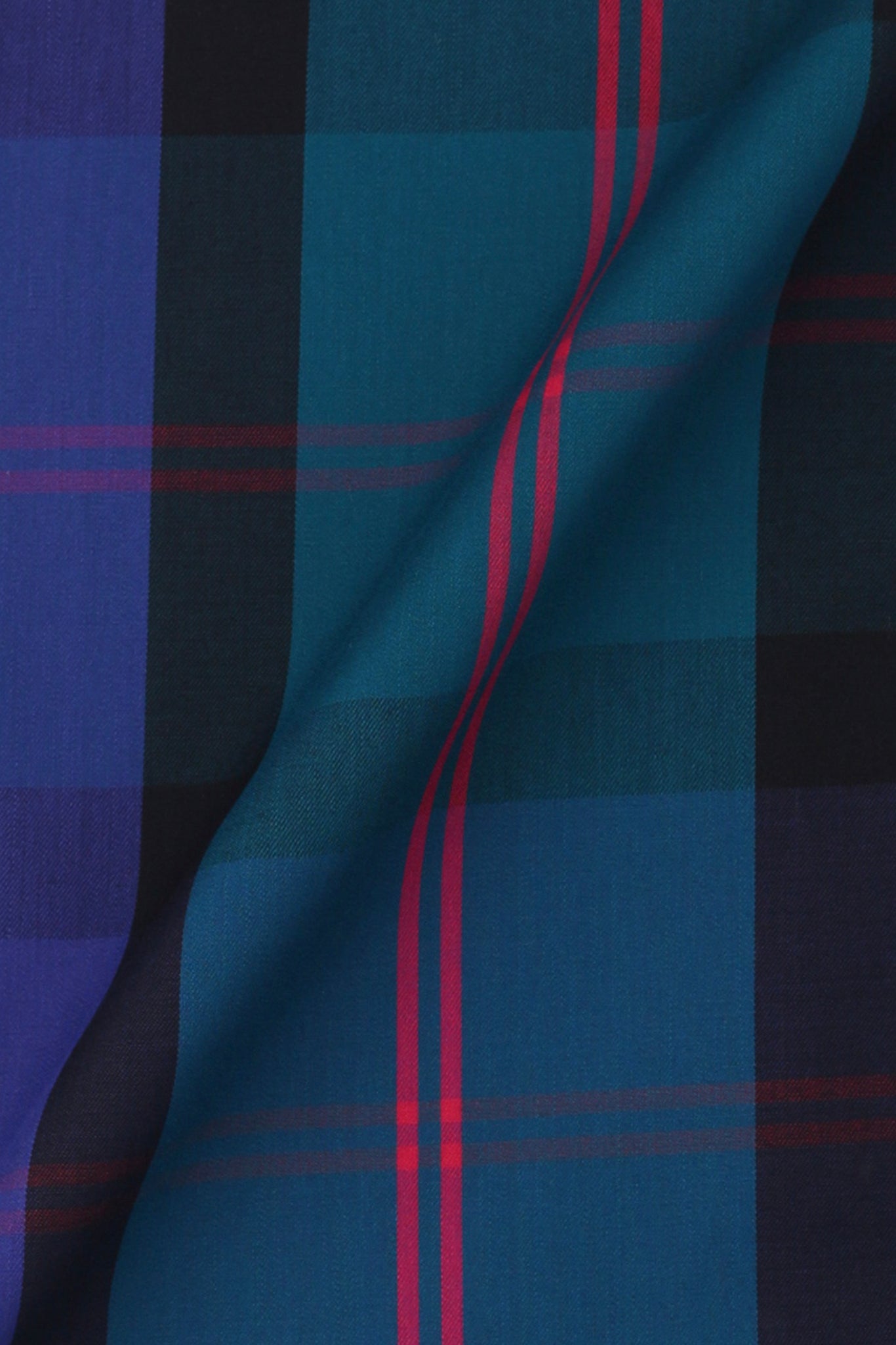 Purple & Blue Plaid Shirt