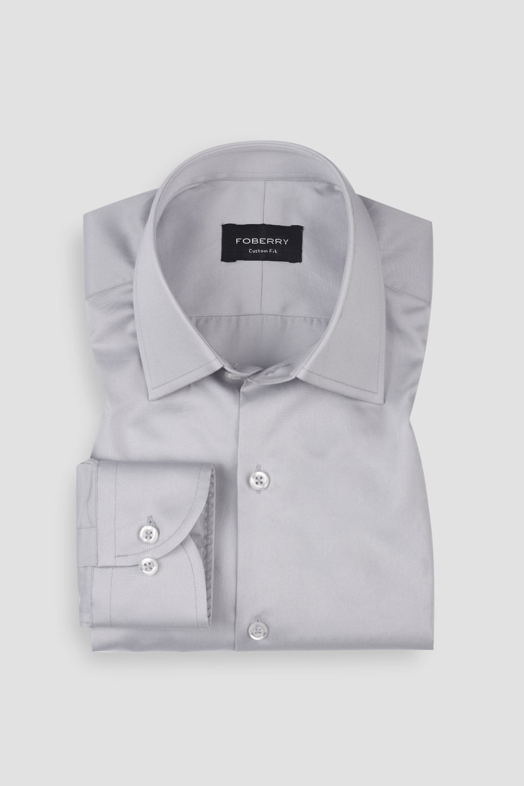 Platinum Grey Egyptian Poplin Shirt