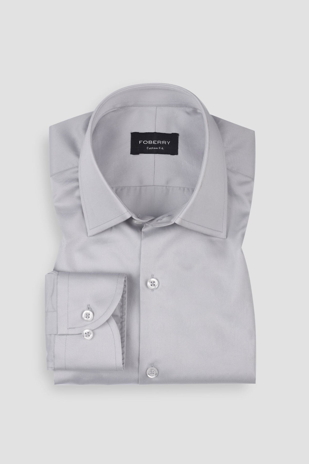 Platinum Grey Egyptian Poplin Shirt