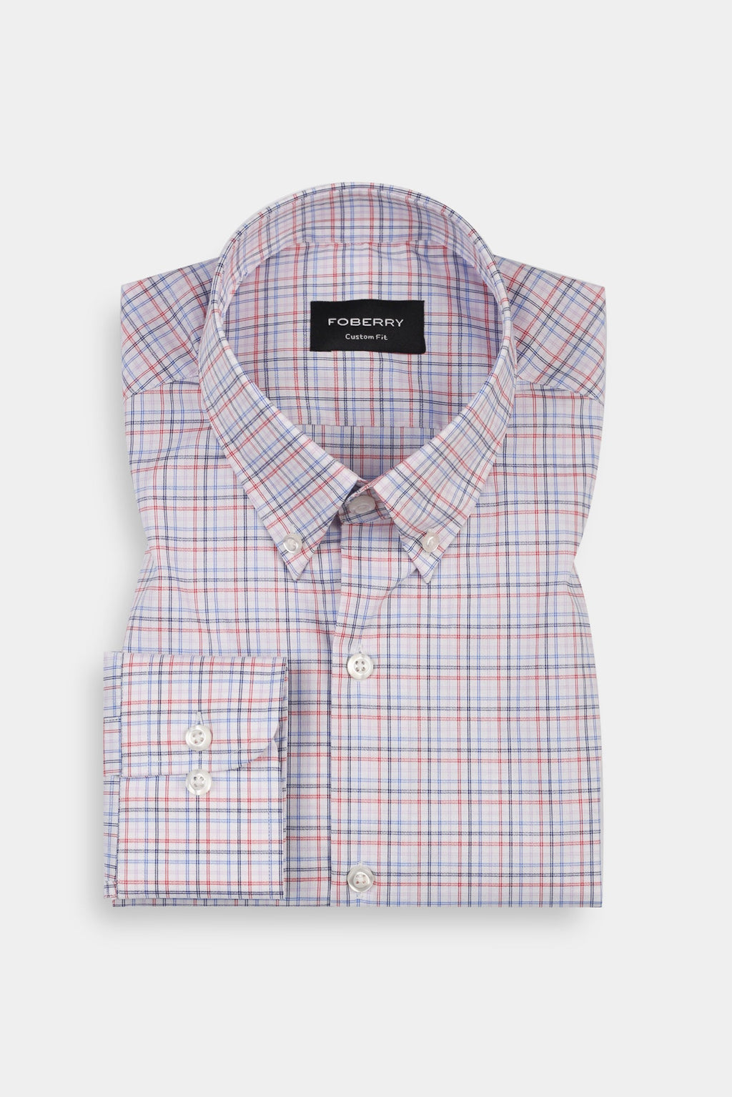 Bue & Red Tartan Egyptian Shirt