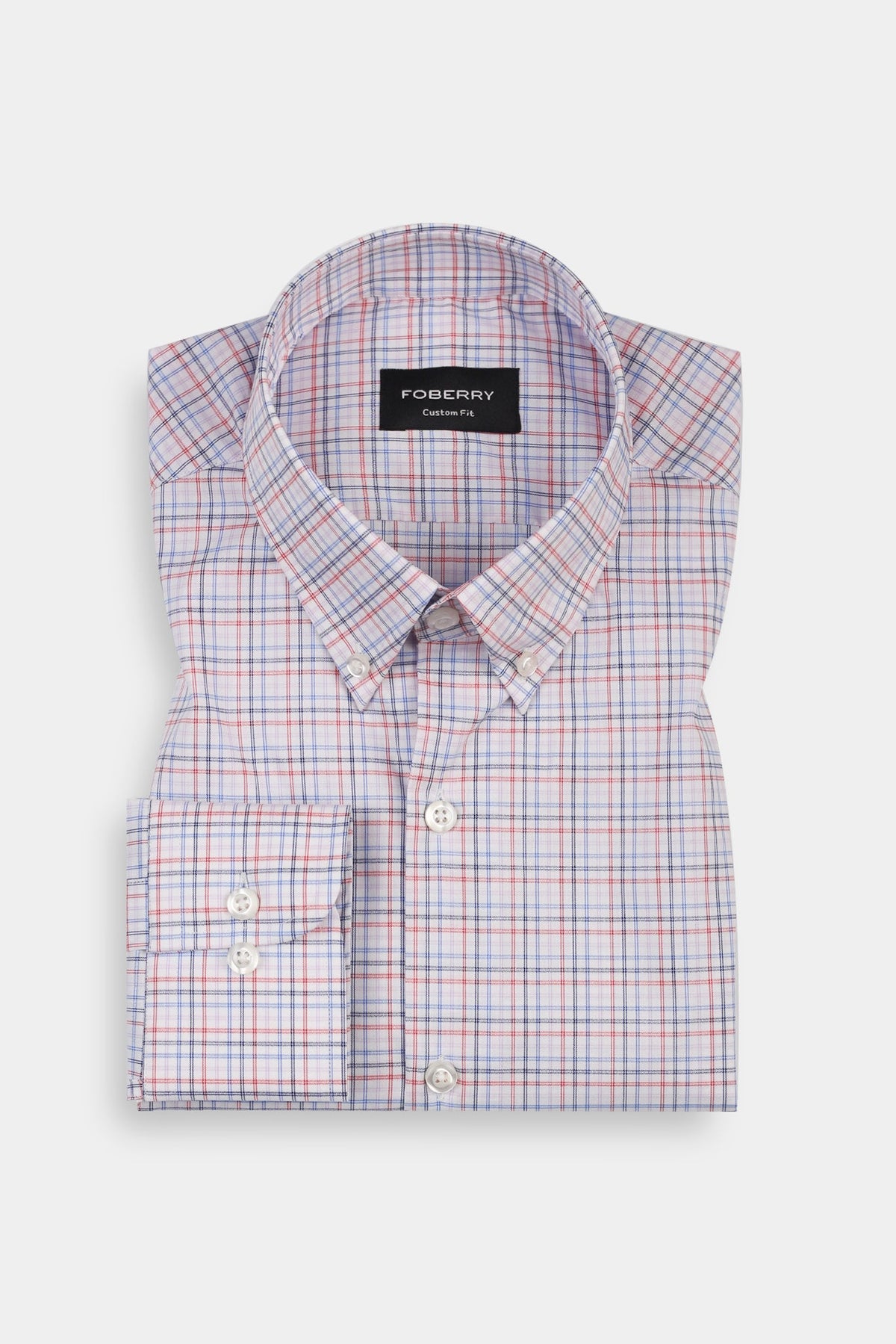Bue & Red Tartan Egyptian Shirt