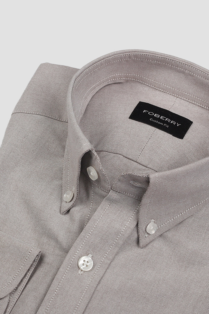 French Beige Oxford Shirt