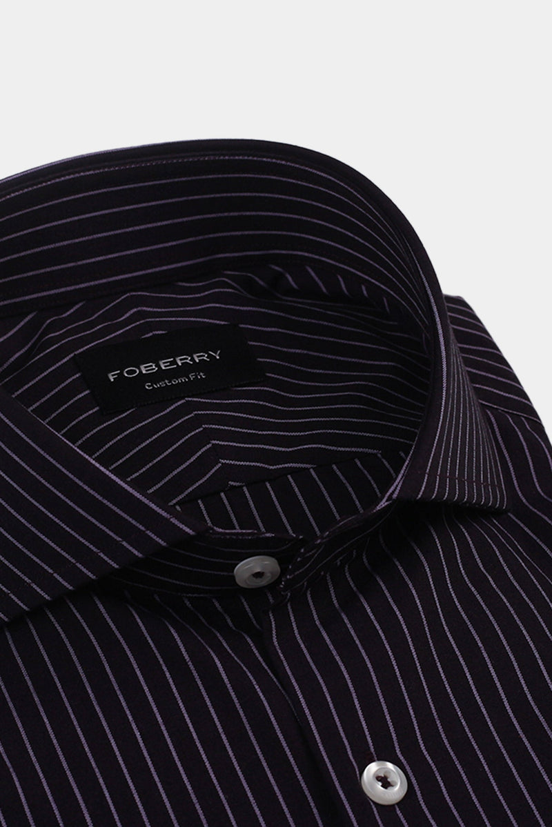 Indigo Chalk Striped Shirt