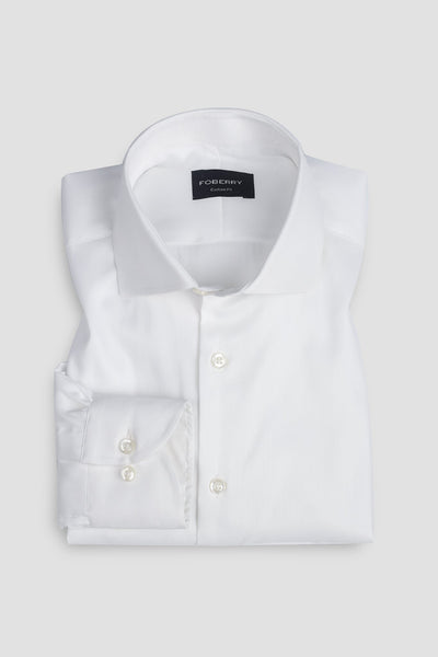 White Twill Stretch Shirt