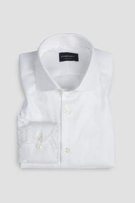 White Twill Stretch Shirt