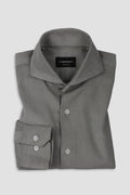 Greenish Grey Corduroy Shirt - Foberry USA