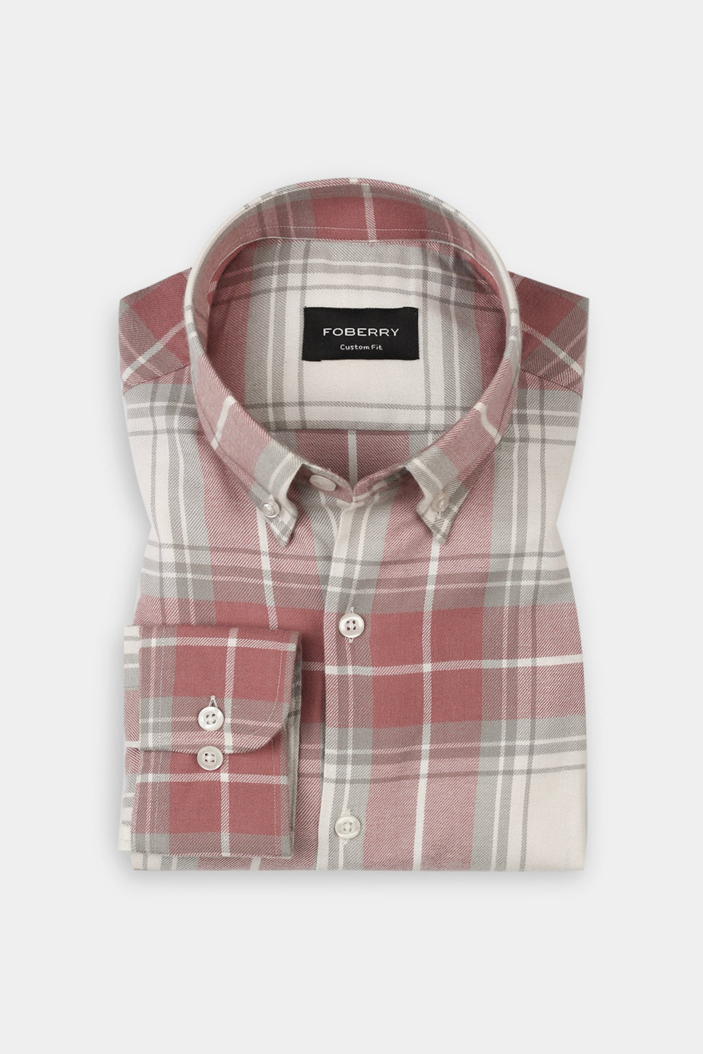 Salman Grey Plaid Winter Flannel Shirt