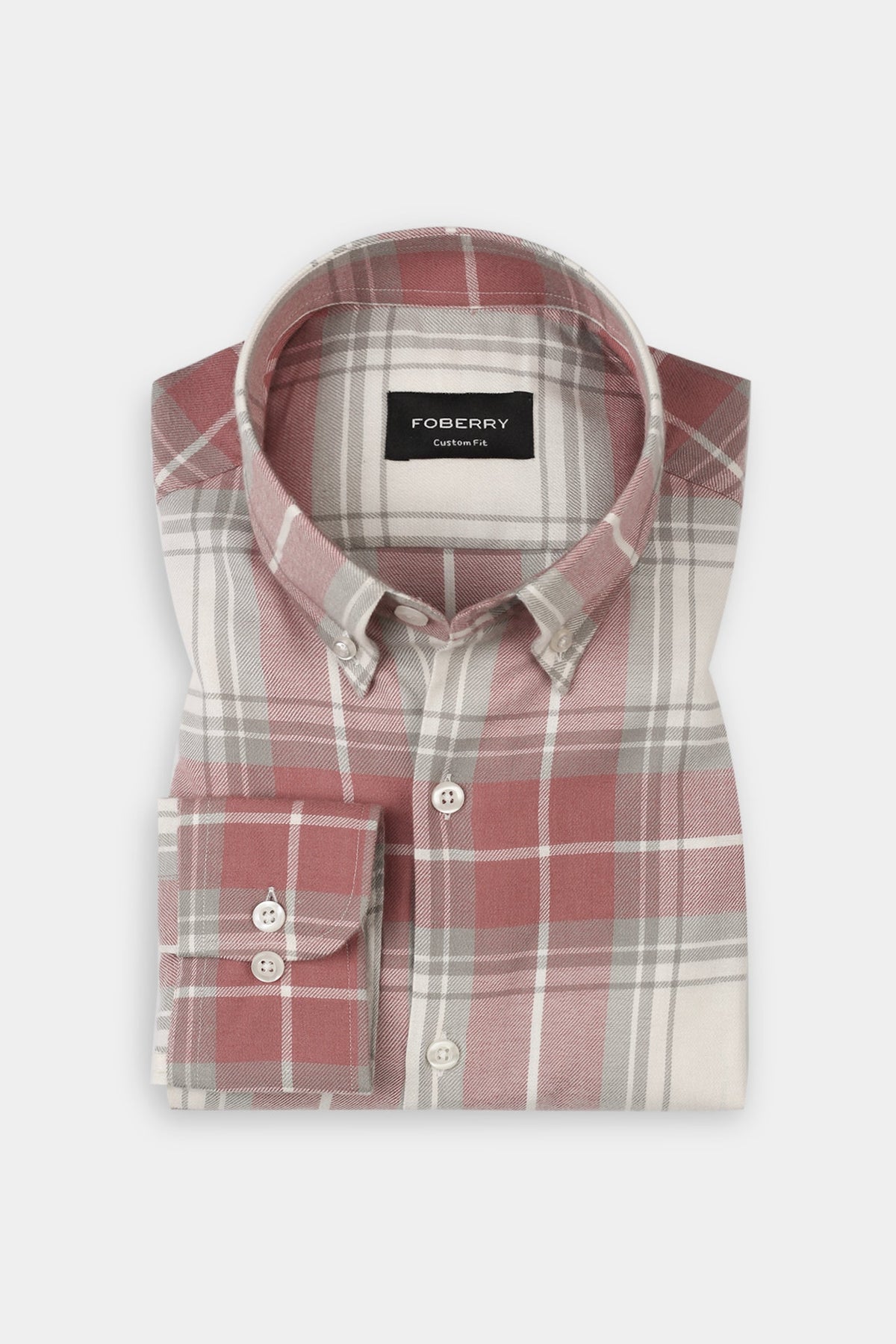 Salman Grey Plaid Winter Flannel Shirt