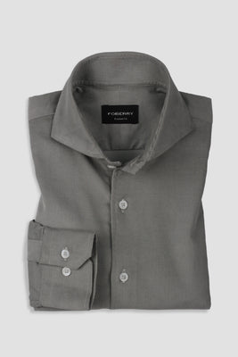 Greenish Grey Corduroy Shirt - Foberry USA