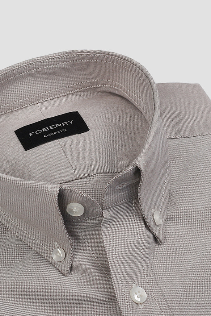 French Beige Oxford Shirt