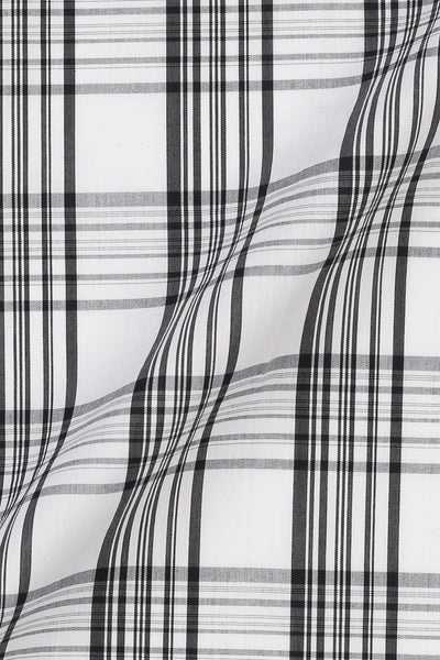 Soft Black & White Tartan