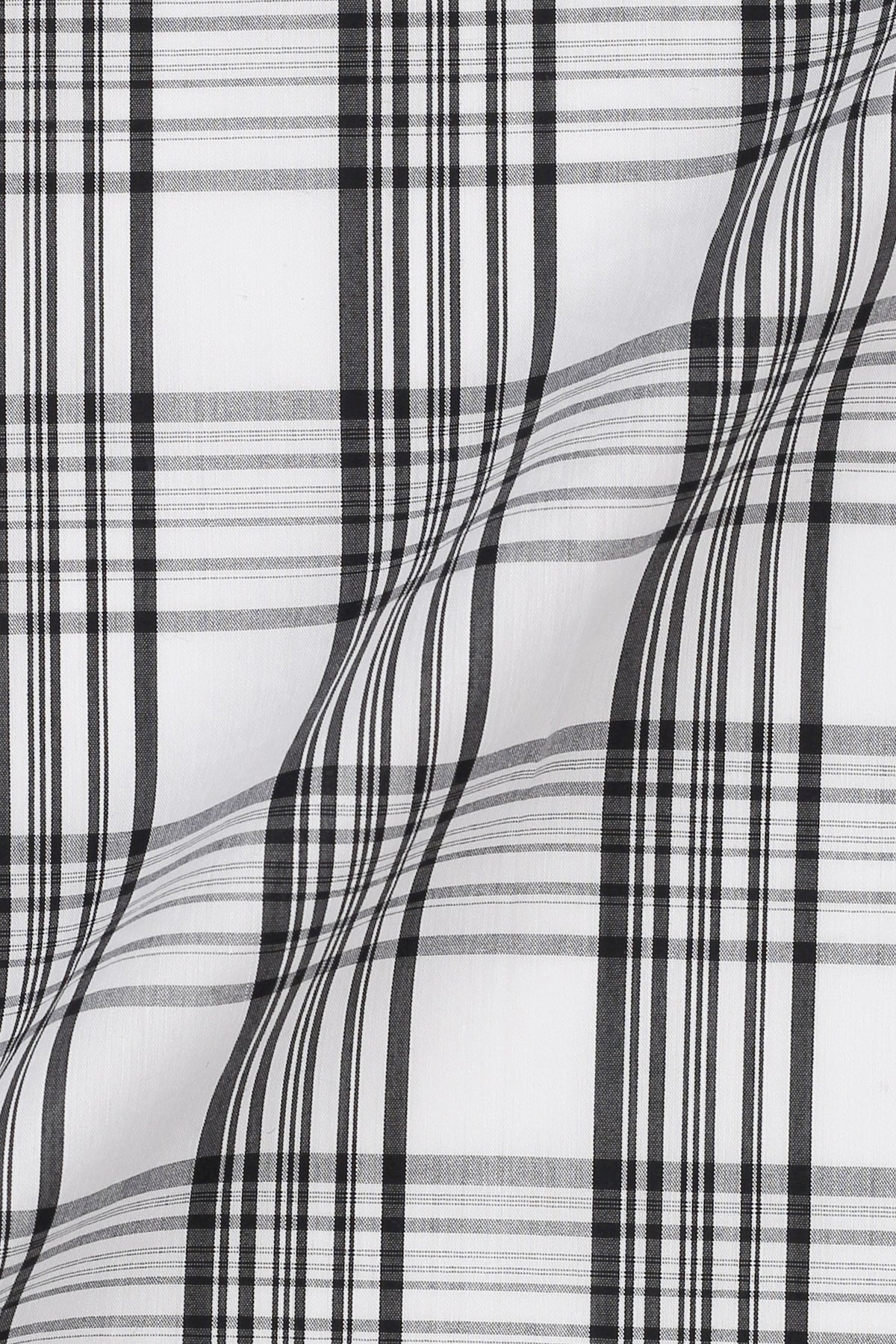Soft Black & White Tartan Shirt