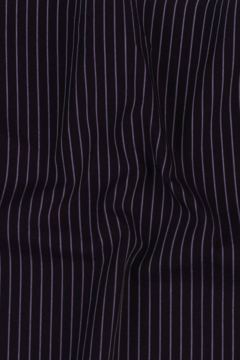 Indigo Chalk Striped