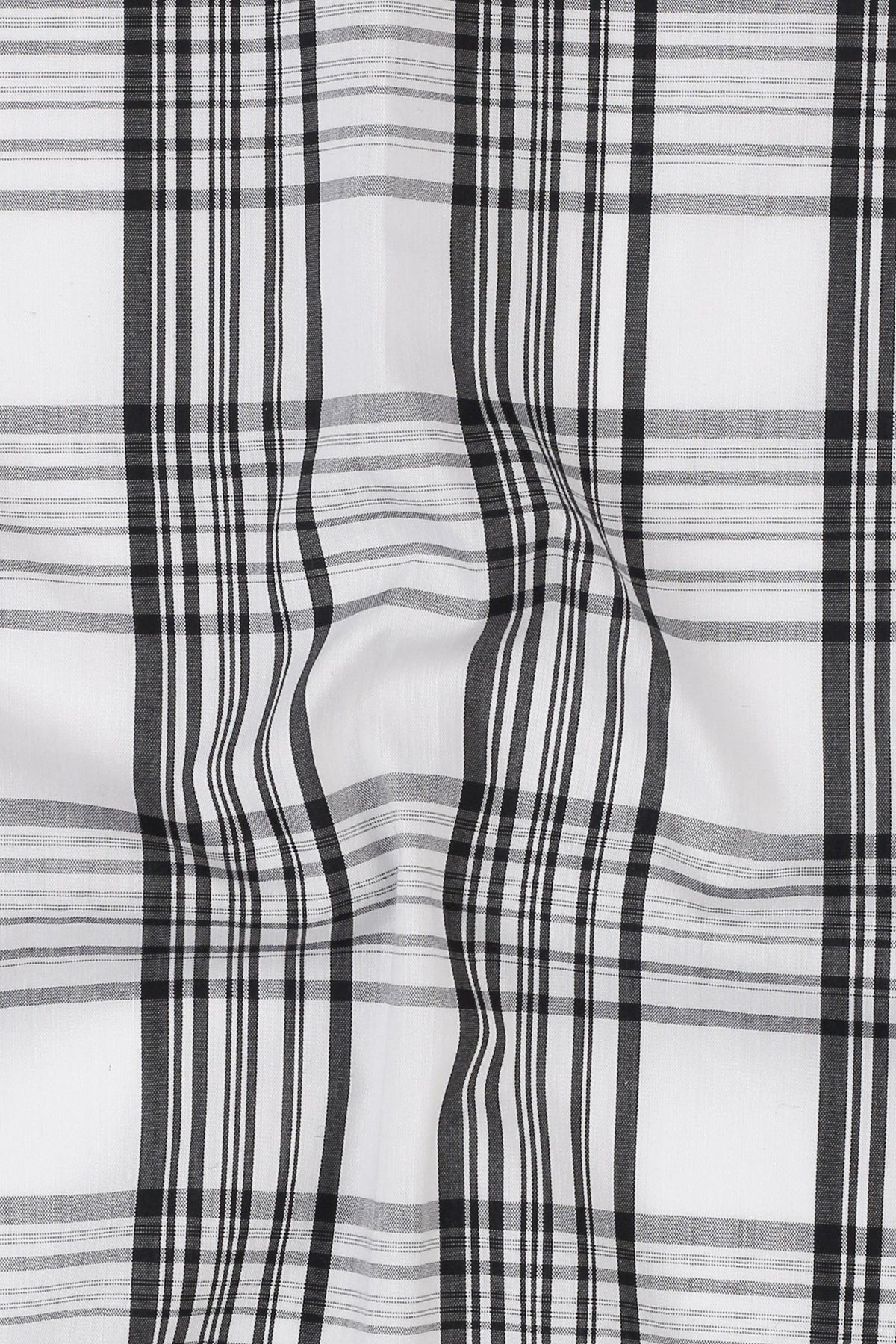 Soft Black & White Tartan Shirt