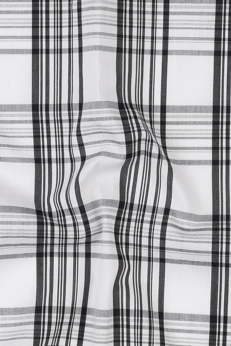 Soft Black & White Tartan