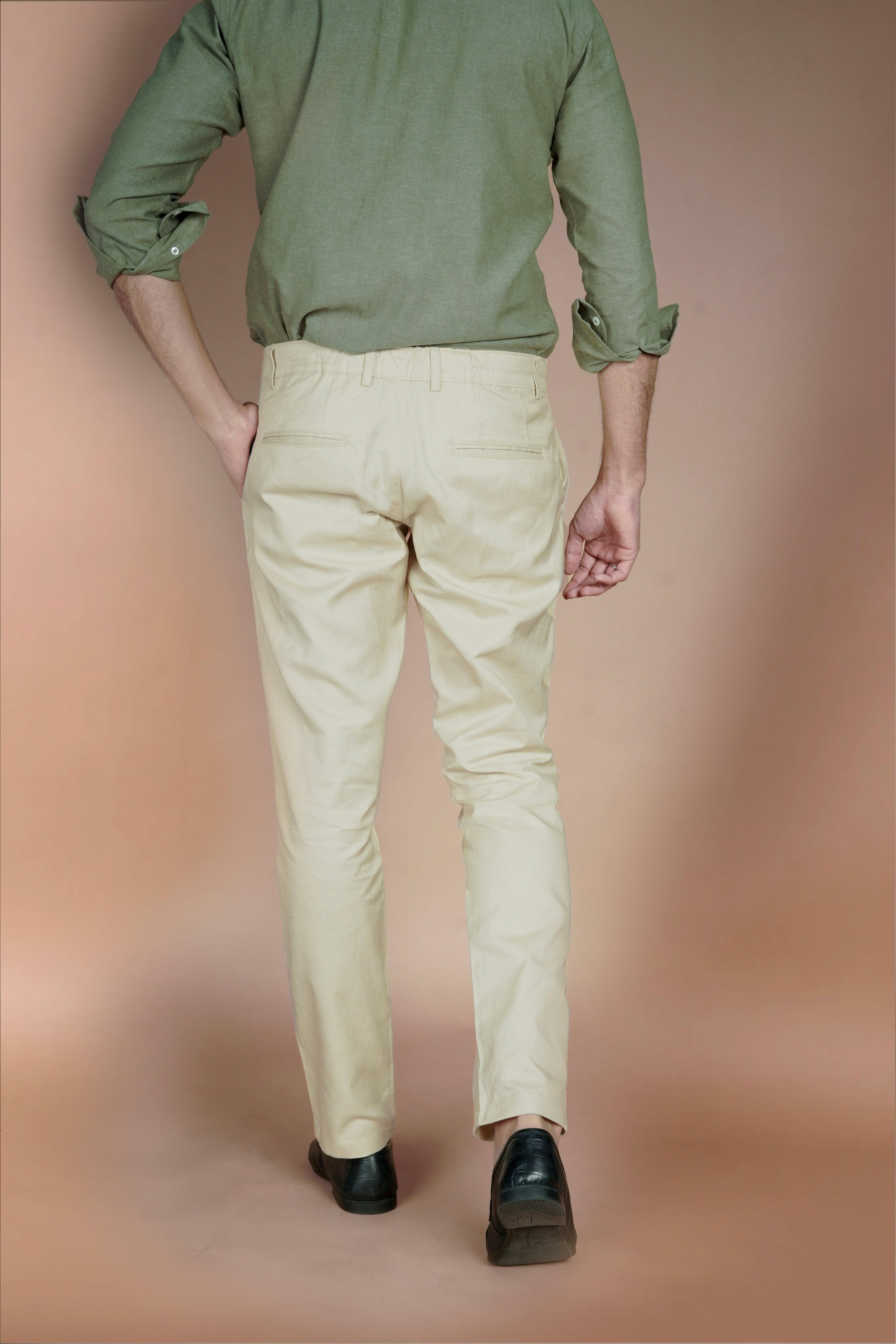 Crisp Lime Irish Linen Trousers - Foberry USA