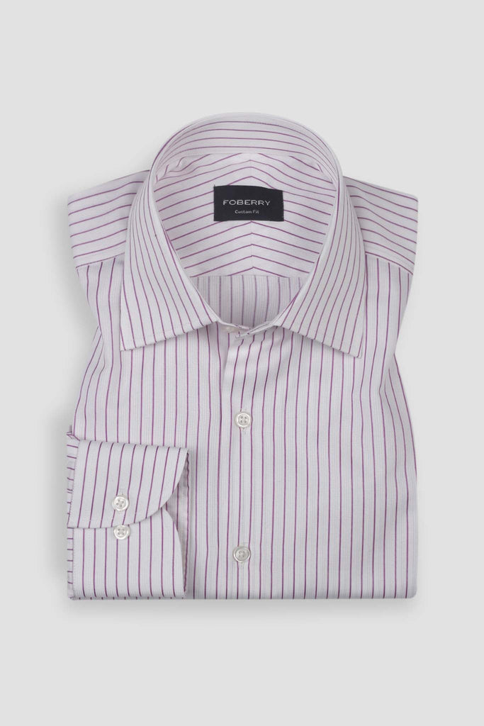 Magenta Stripe Egyptian Shirt