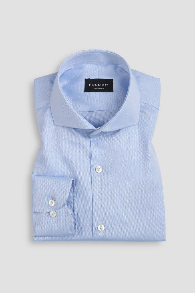 royal oxford dress shirt Blue Royal Oxford Shirt - Premium Men's Shirt