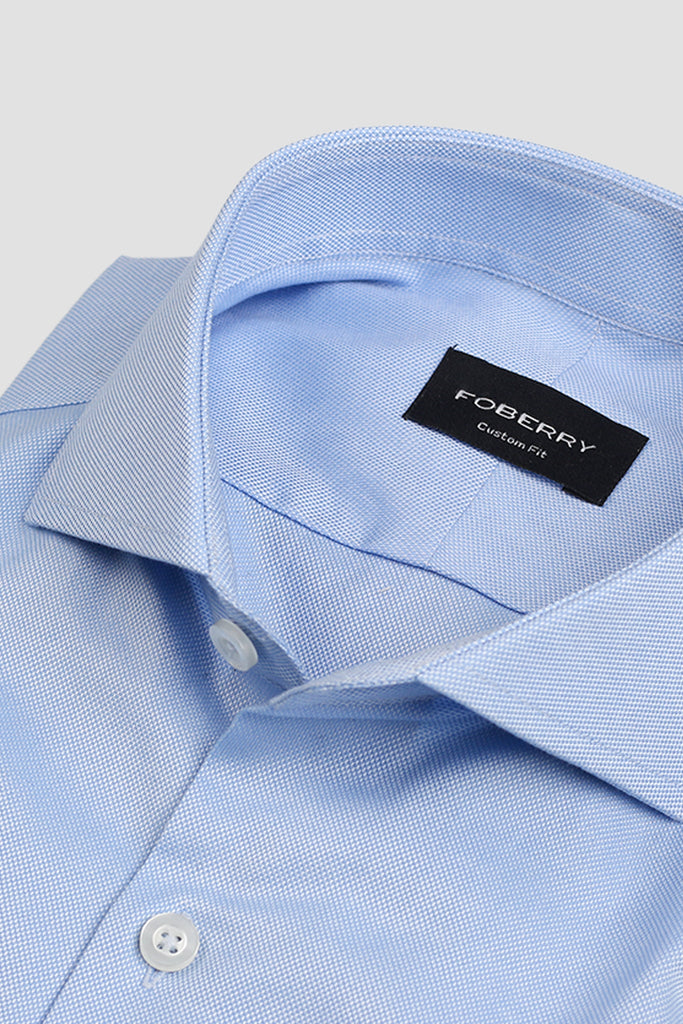 royal oxford dress shirt Blue Royal Oxford Shirt - Premium Men's Shirt