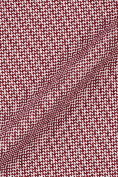 Maroon Houndstooth