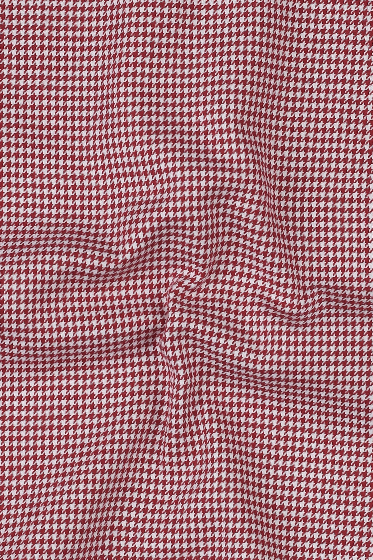Maroon Houndstooth