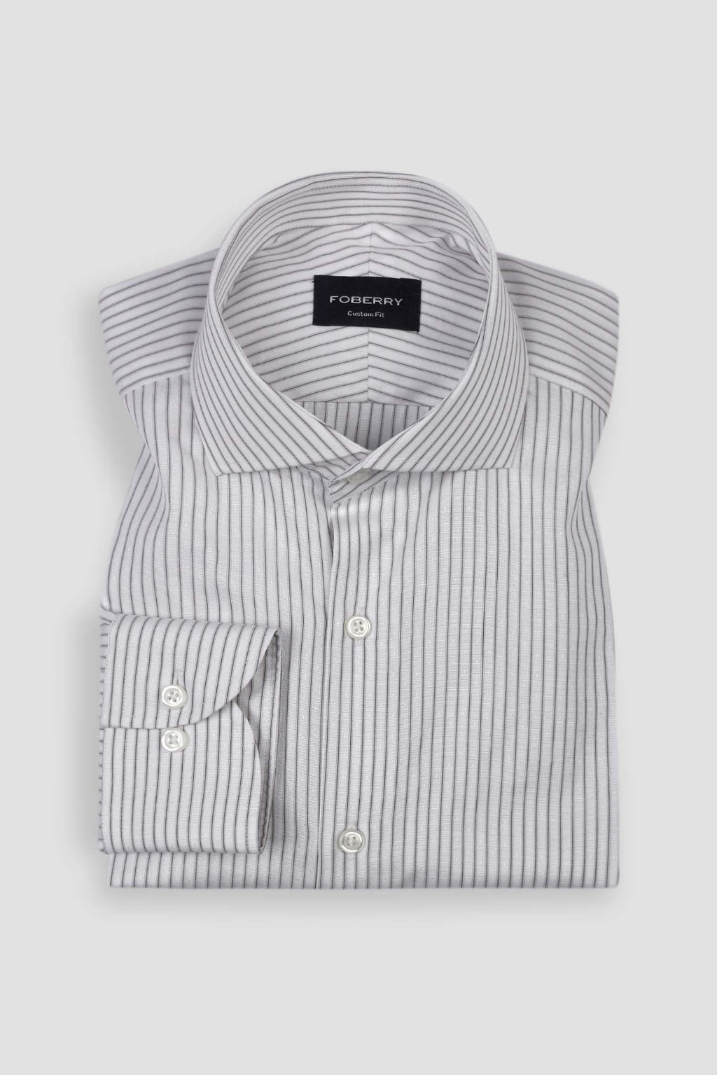 Black Egyptian Pinstripe Shirt
