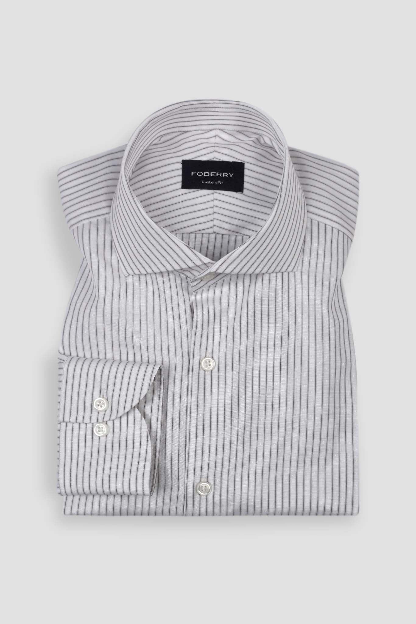 Black Egyptian Pinstripe Shirt