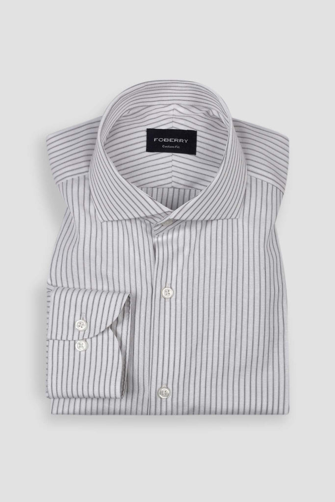 Black Egyptian Pinstripe Shirt