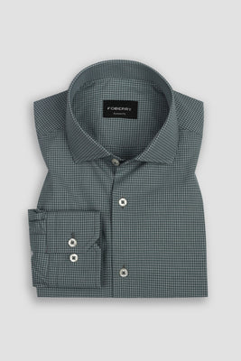 Cobalt Green Plaid Shirt