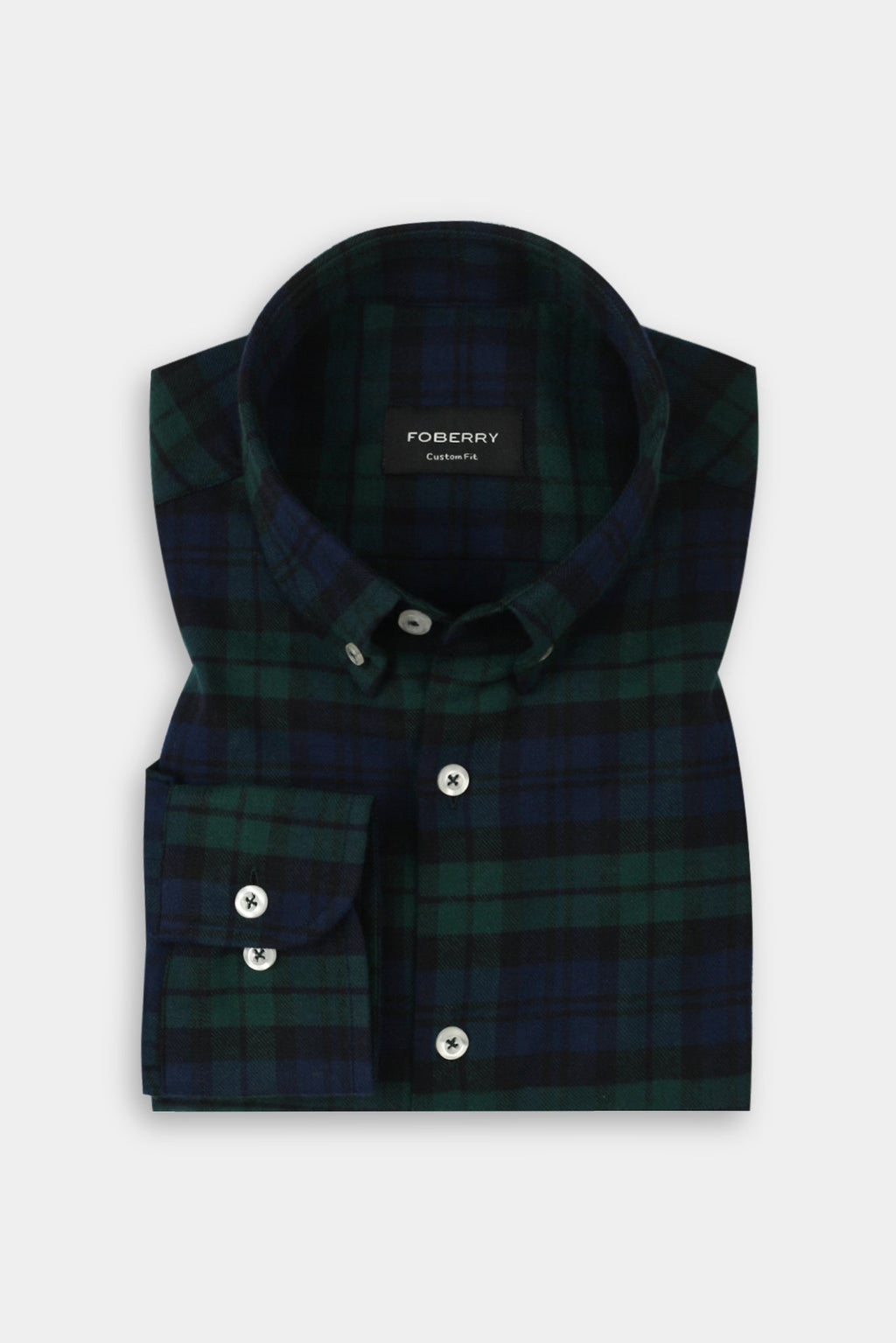Soft Forrest Green Tartan Winter Flannel Shirt