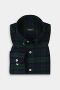 Soft Forrest Green Tartan Winter Flannel Shirt